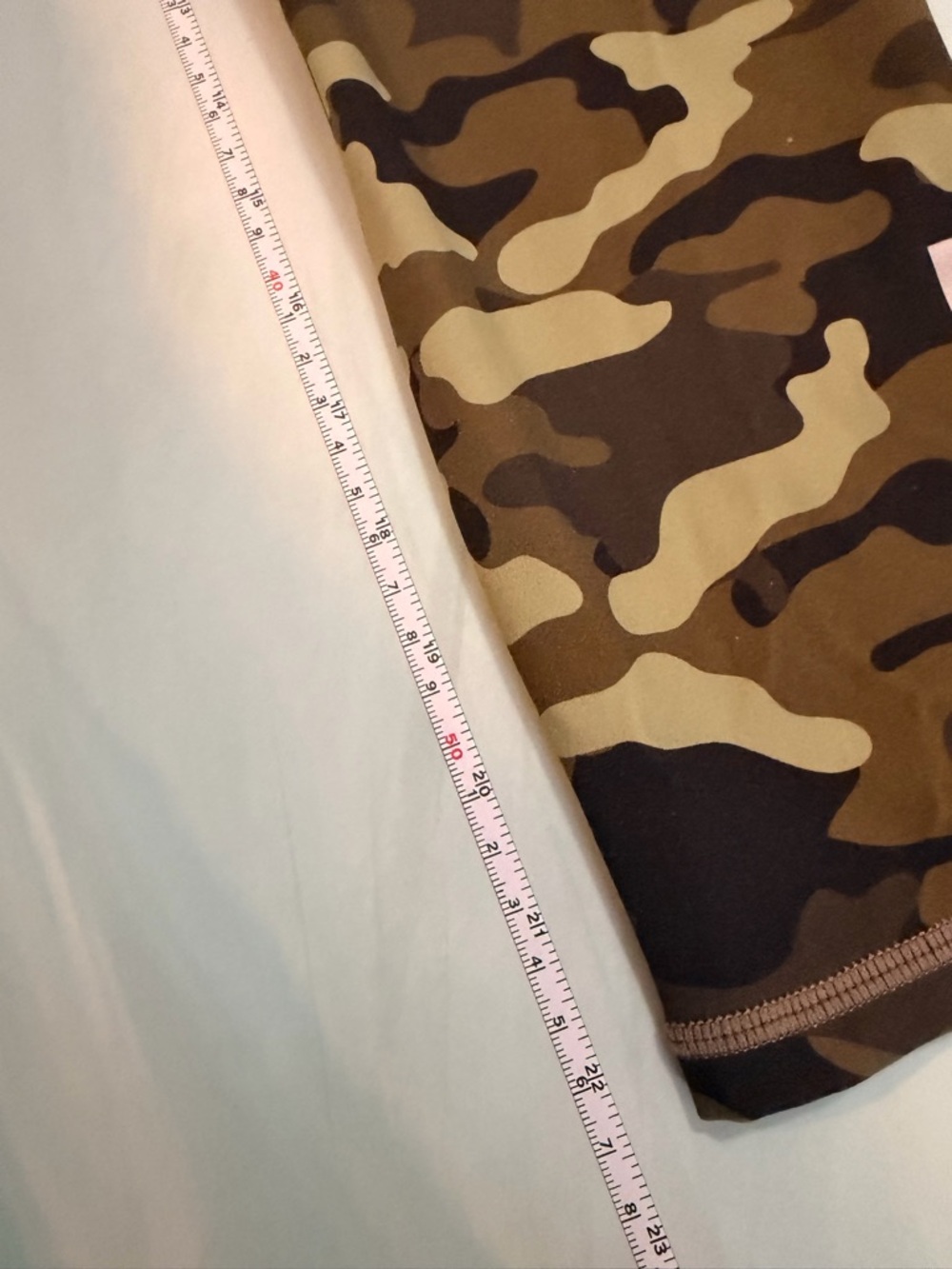 Lot of 2 Zyia Camo and Black Striped Active Leggings - excellent shape! - Picture 6 of 14